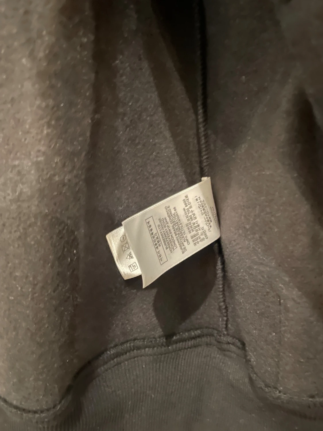 Svart hoodie från Burberry med dragkedja - 3