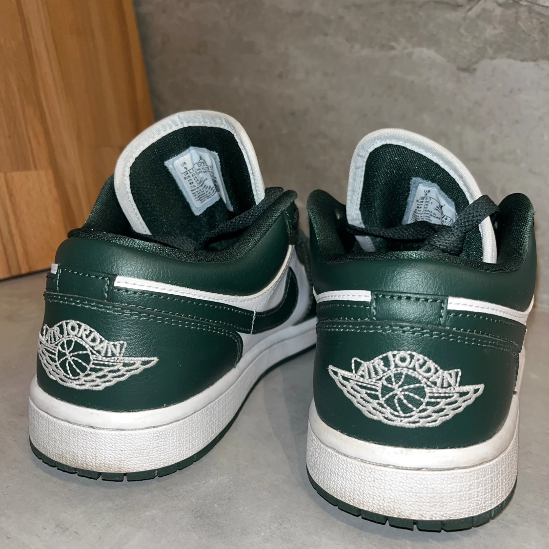 Nike Air Jordan 1 Low vit/grön - 2
