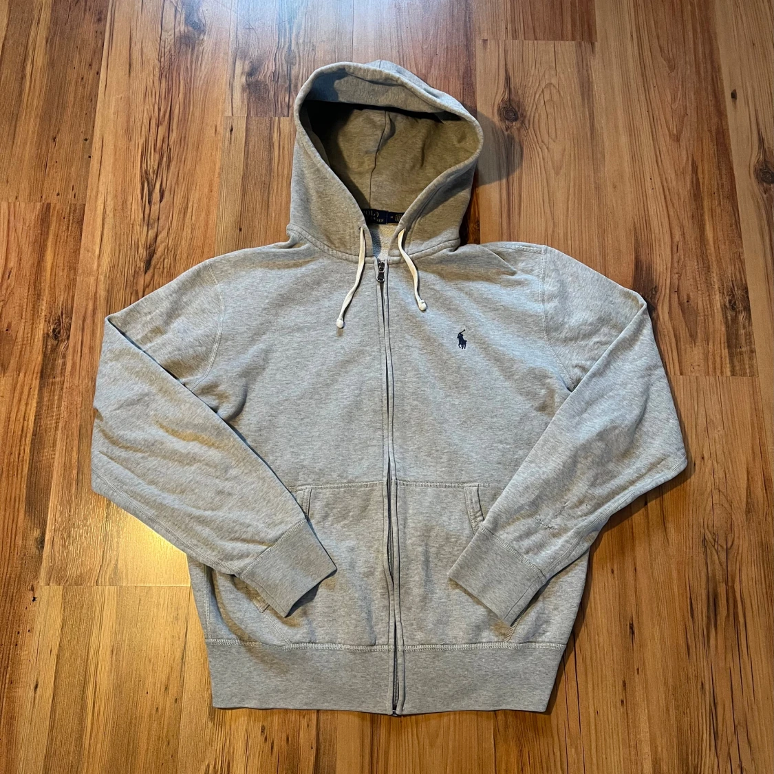 Grå zip hoodie från Polo Ralph Lauren