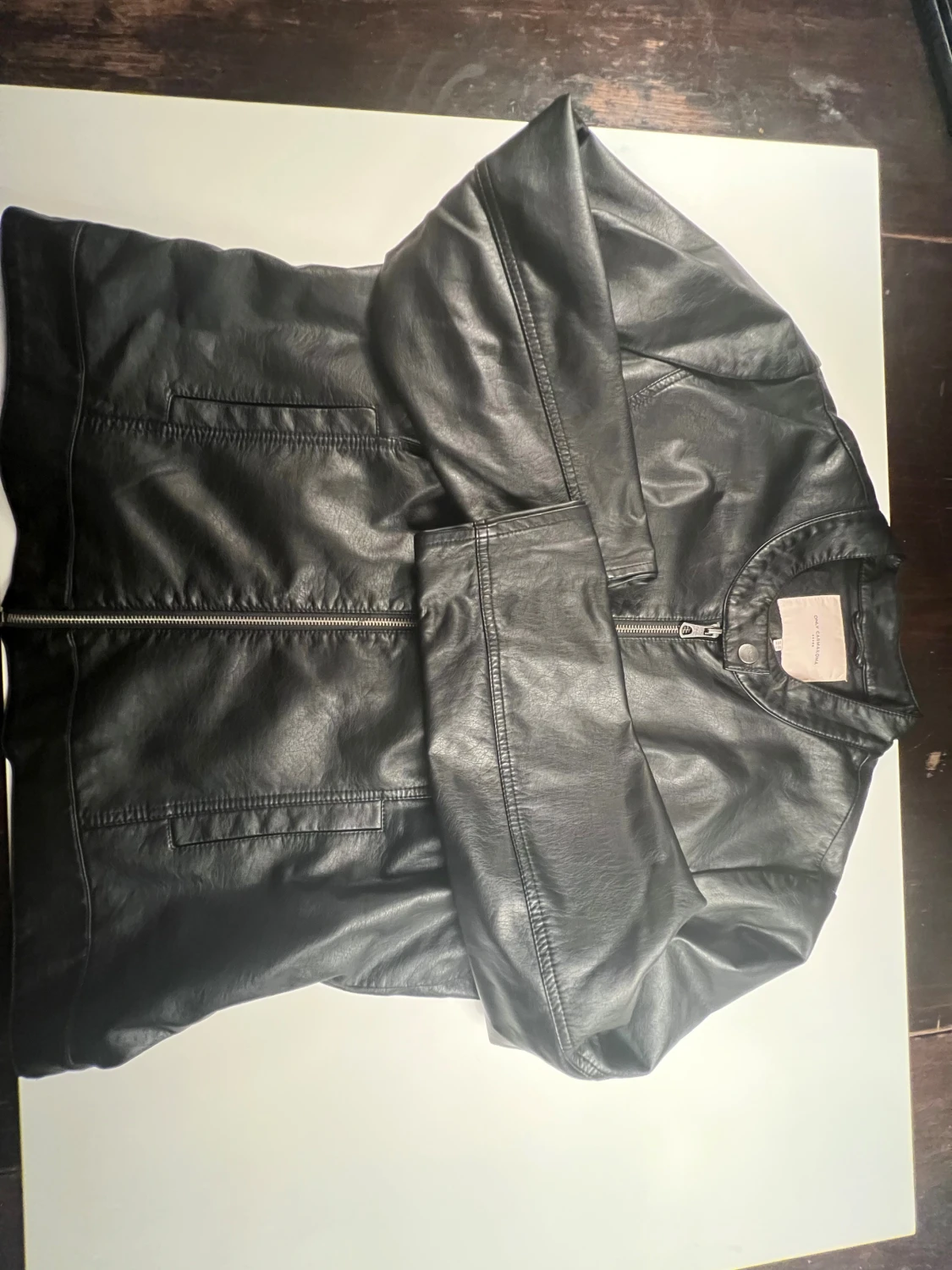 Svart skinnjacka från Only Carmakoma