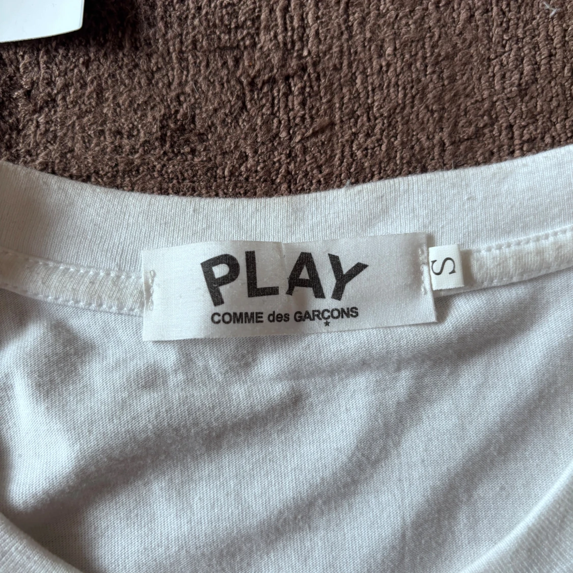 Vit t-shirt Comme des Garçons Play S - 1