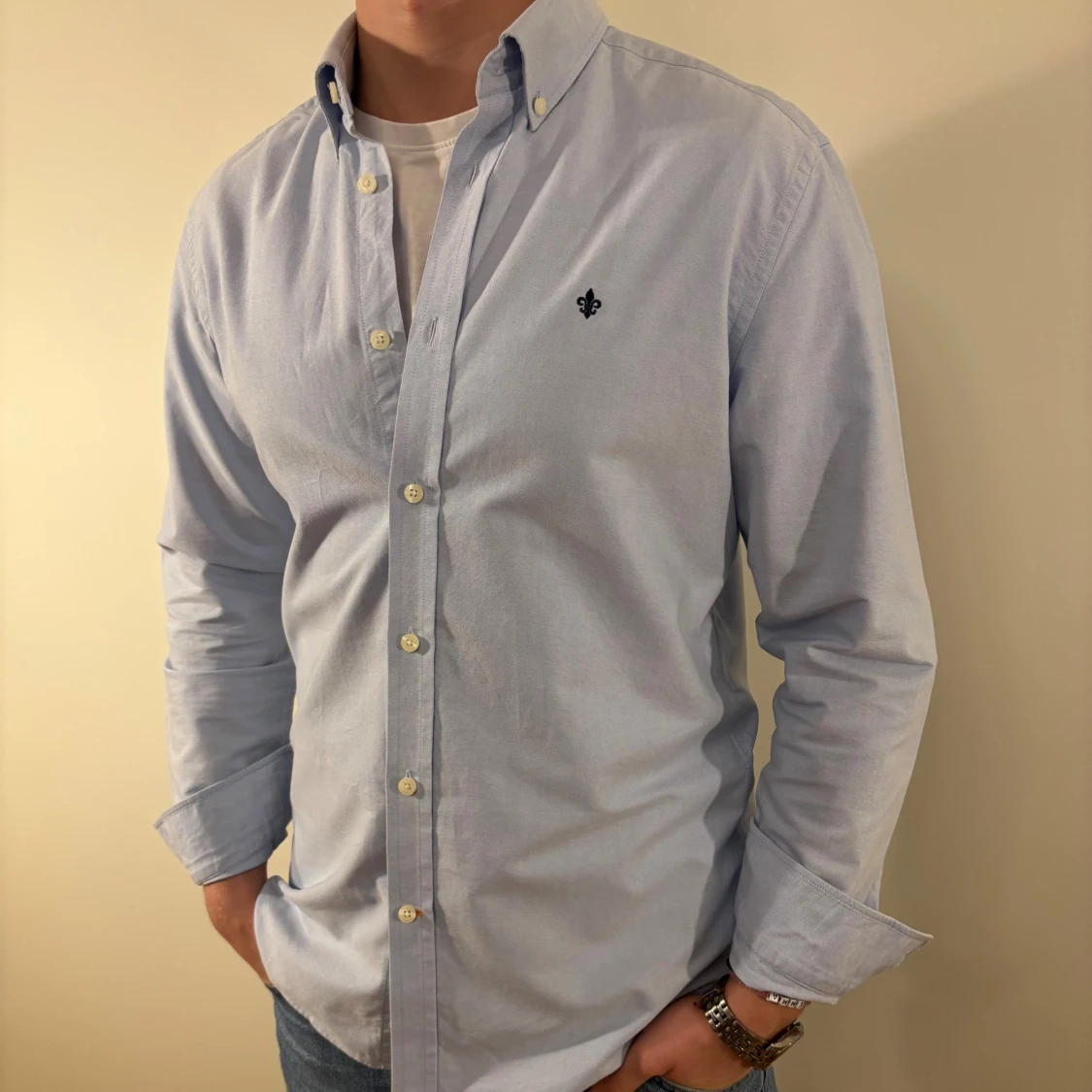 Ljusblå Morris skjorta