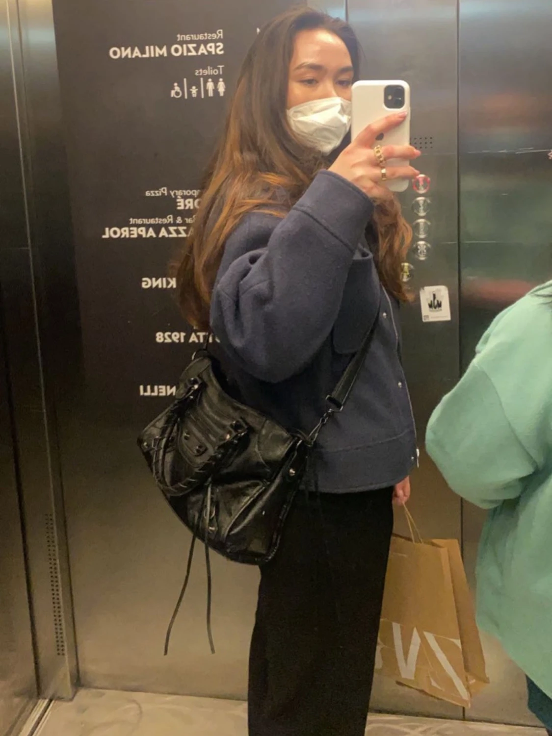 Mörkblå jacka från NA-KD - 3