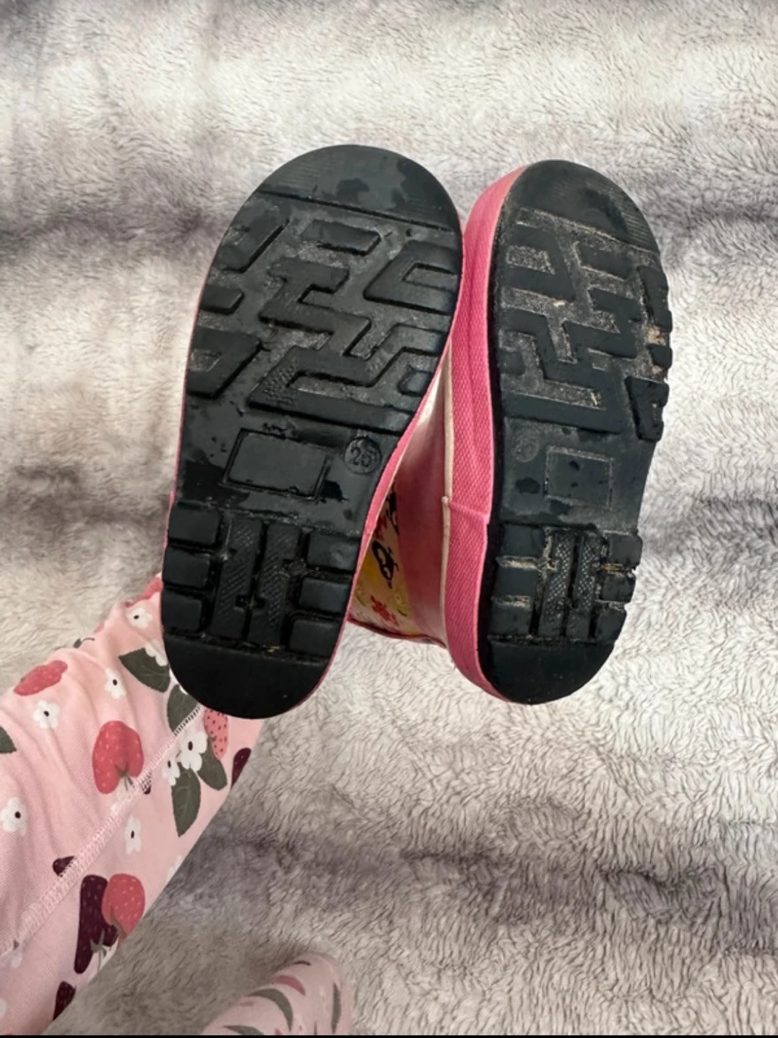 Färgglada rosa babblarna barnstövlar Vincent - 2