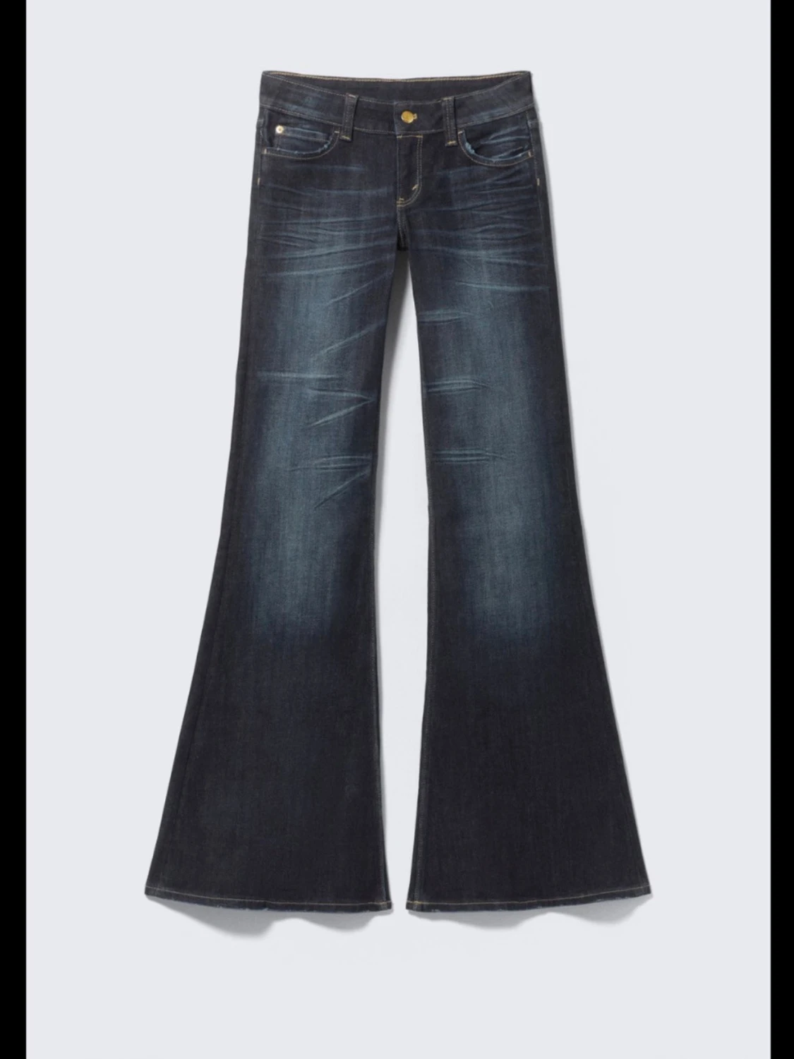 Bootcut jeans i mörkblå denim - 1