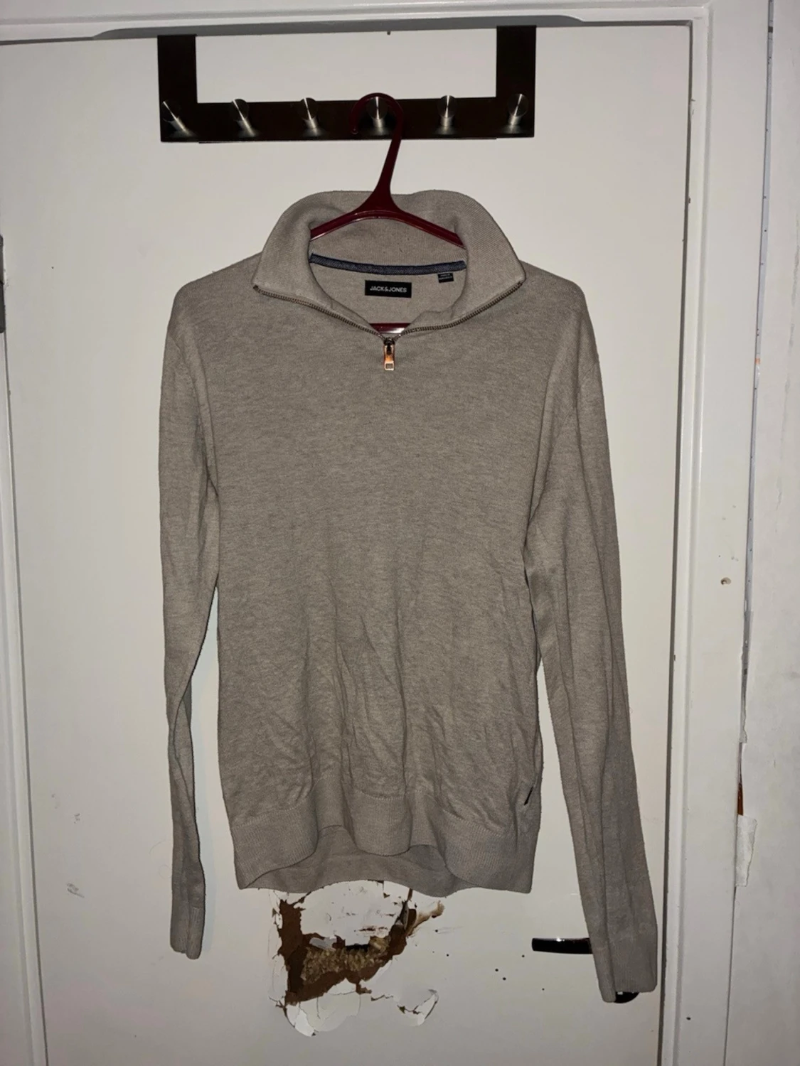 Beige half zip tröja Jack & Jones