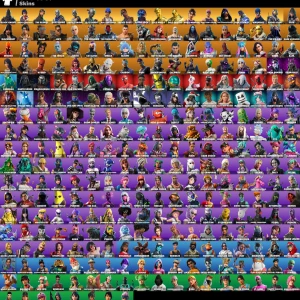Fortnite og konto  - Säljer mitt fortnite konto eftersom jag slutat spela skriv om du är intresserad går ej ned i pris 