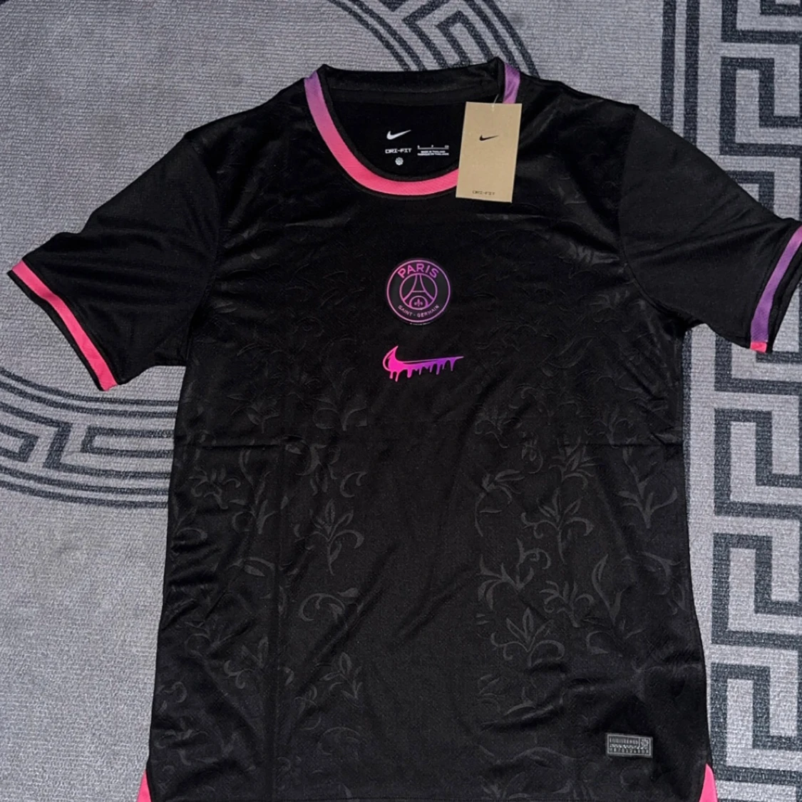 Svart PSG x Nike fotbollströja S - 3