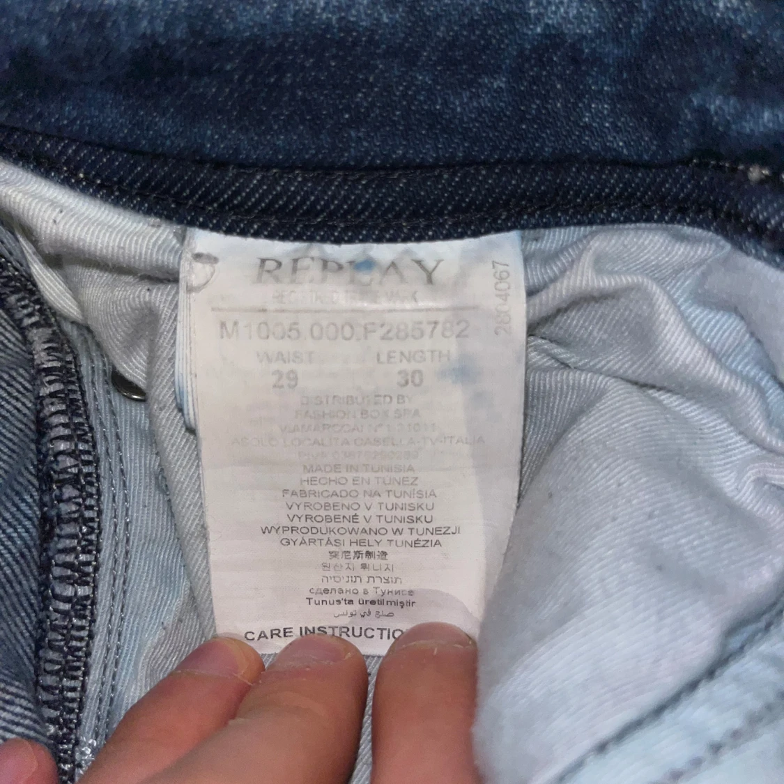 Blå Replay jeans Rocco slim fit - 4