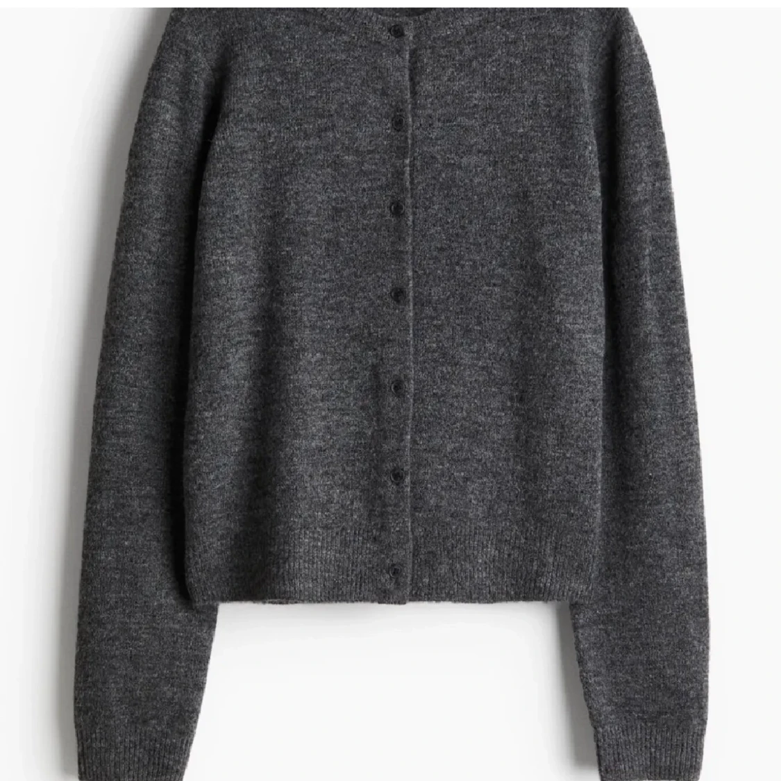 Mörkgrå kofta med knappar - 1