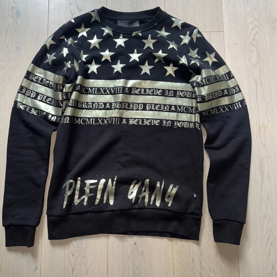 Philipp Plein svart/guld sweatshirt