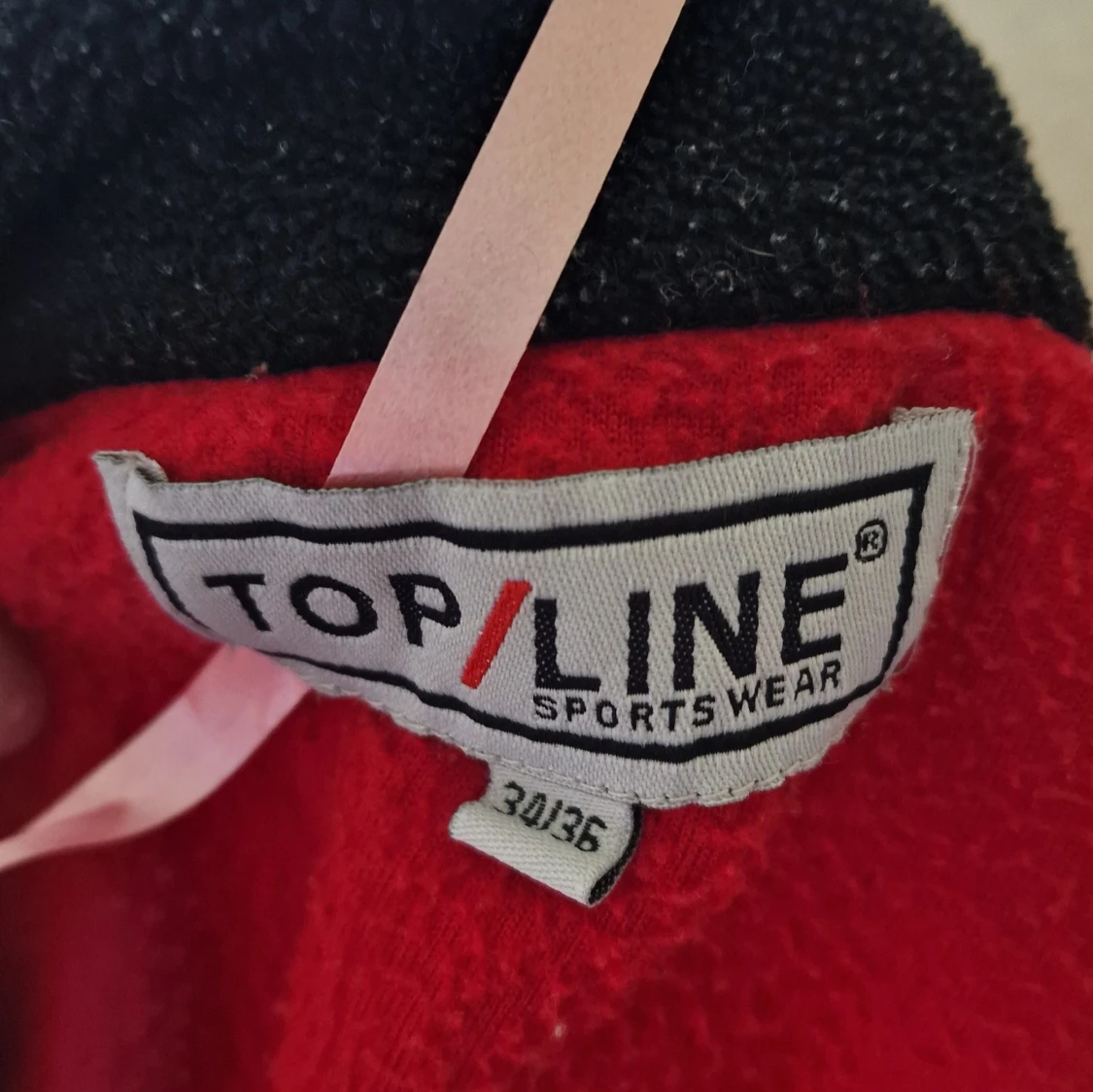 Röd fleecetröja från Topline - 2