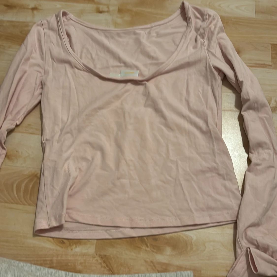 Ljusrosa långärmad topp Gina Tricot - 1