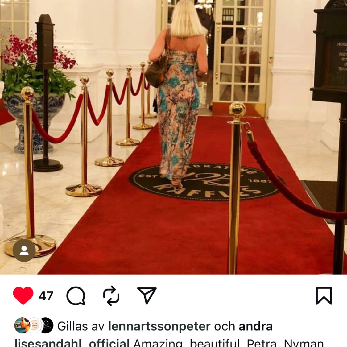 Leopardmönstrad långklänning Lise Sandahl - 4