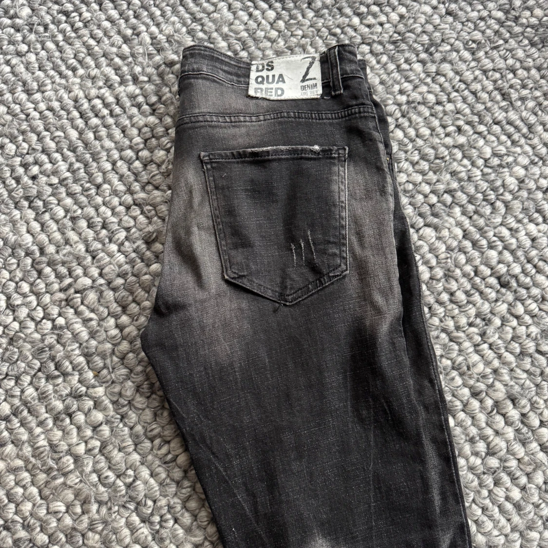 Svarta Dsquared2 skinny jeans med slitningar - 1