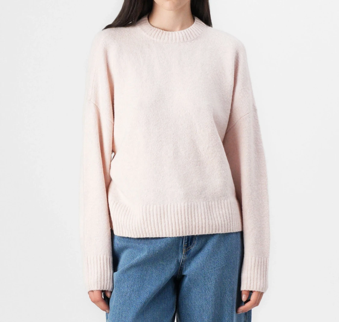 Fin ljusrosa stickad tröja - 1