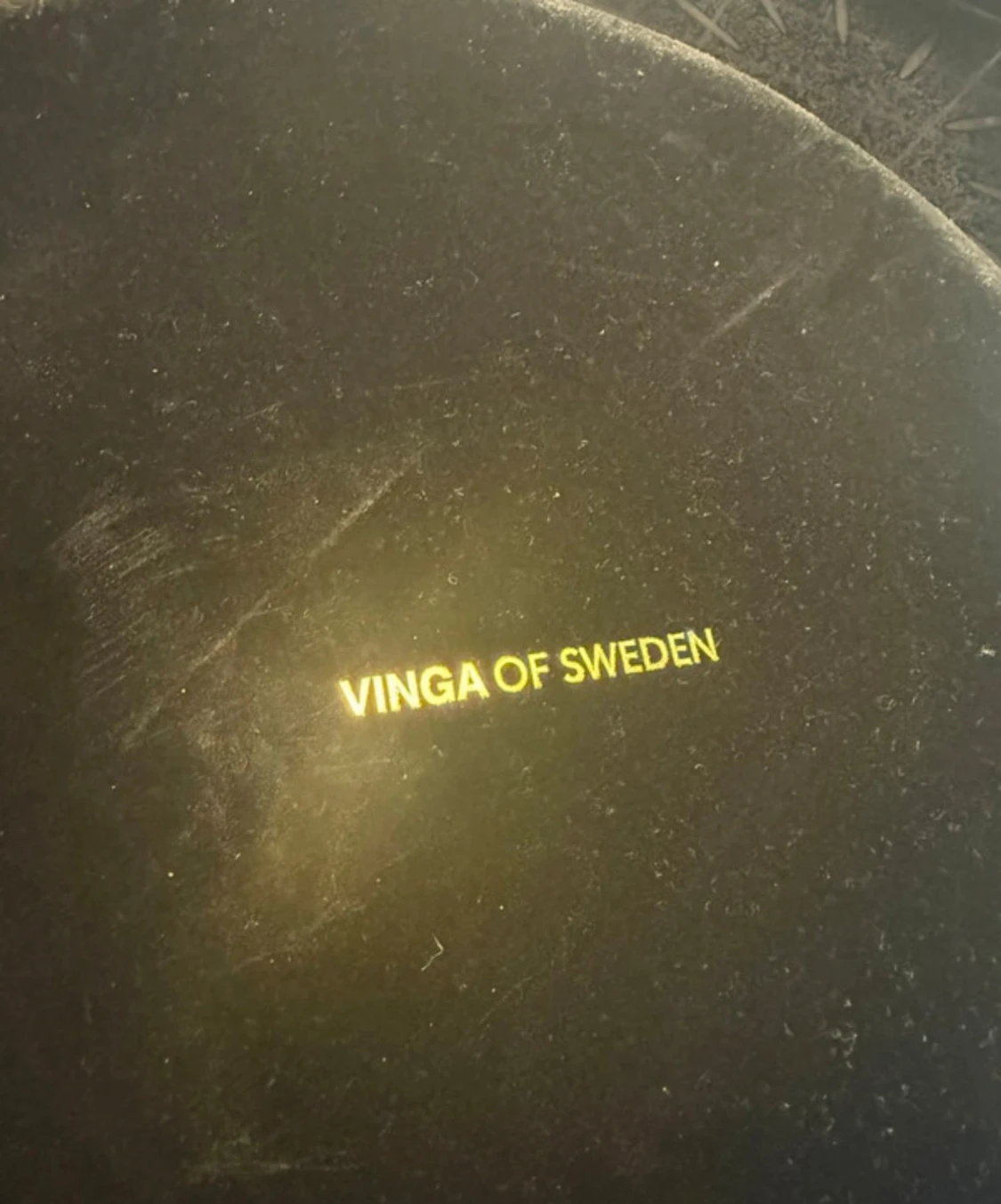 Brun läderbricka från Vinga of Sweden, jättefin! - 2