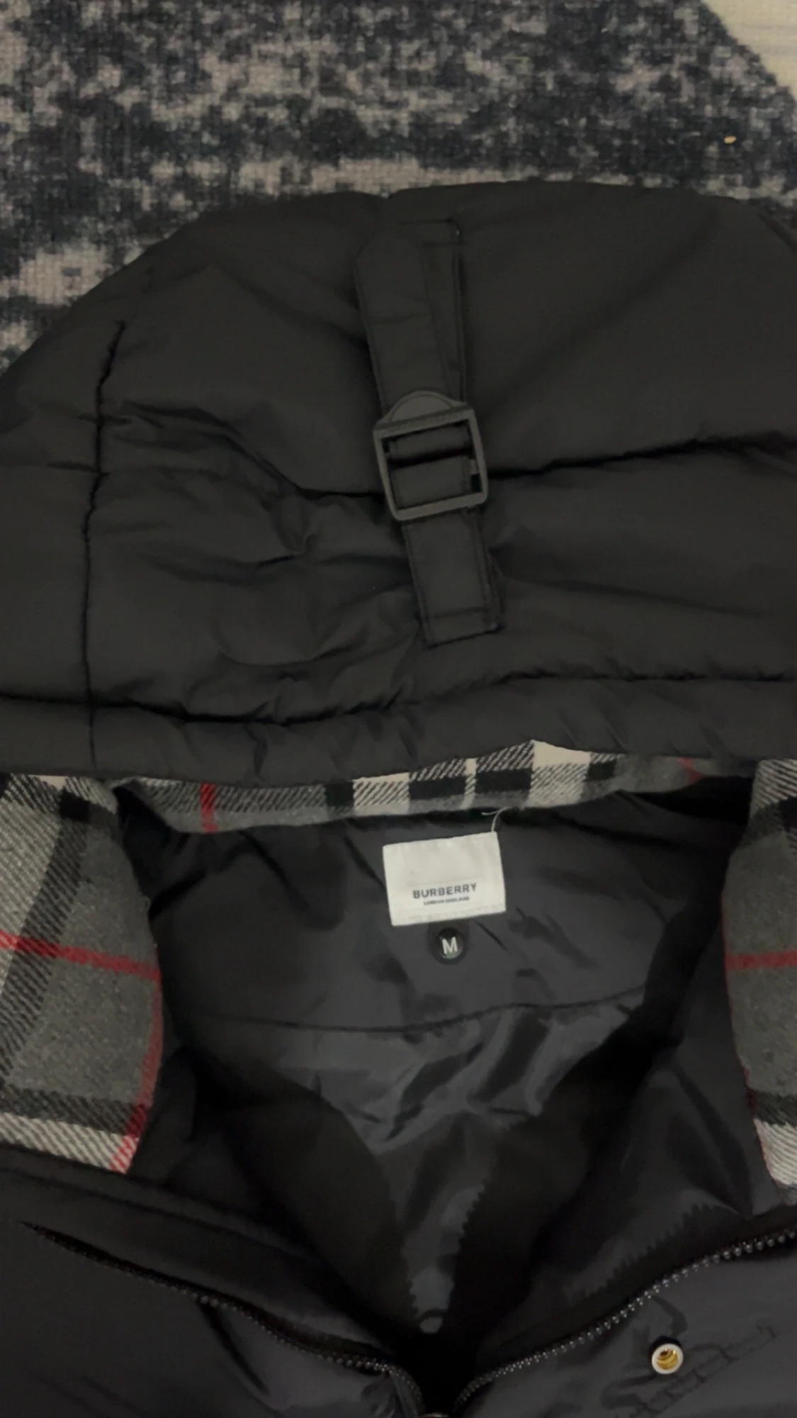 Svart pufferjacka Burberry M - 5