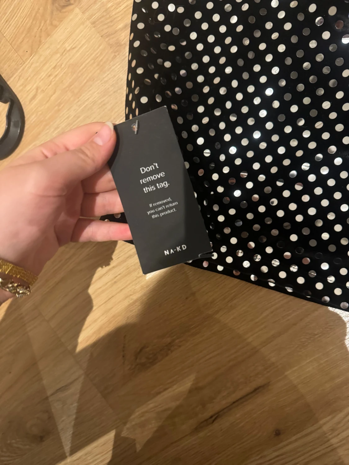 Svart paljett banedau topp från NA-KD - 2