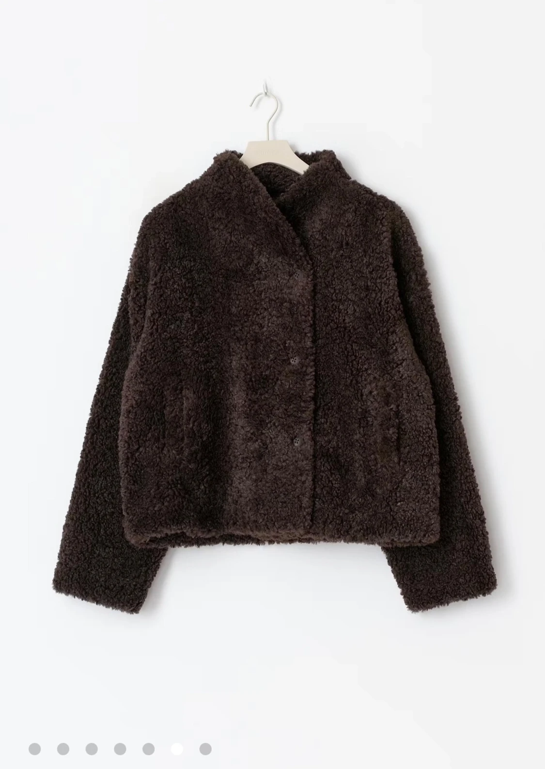 Mörkbrun teddyjacka