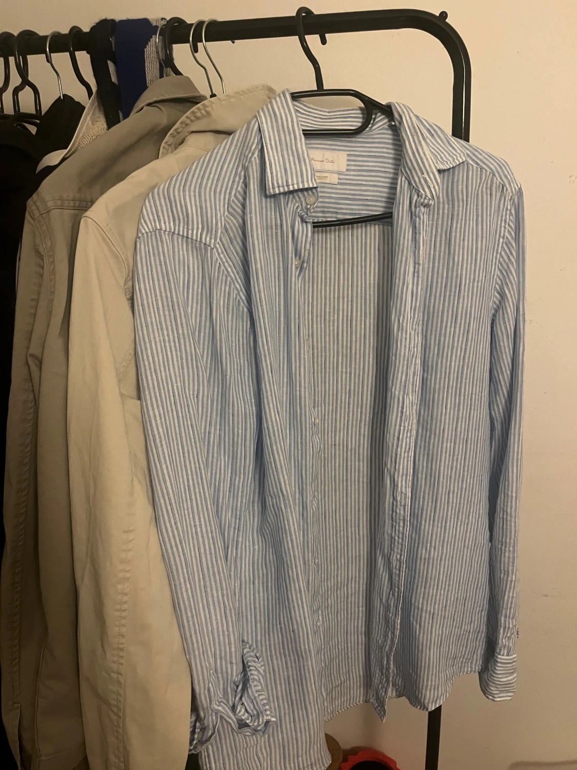 Randig linneskjorta från Massimo Dutti