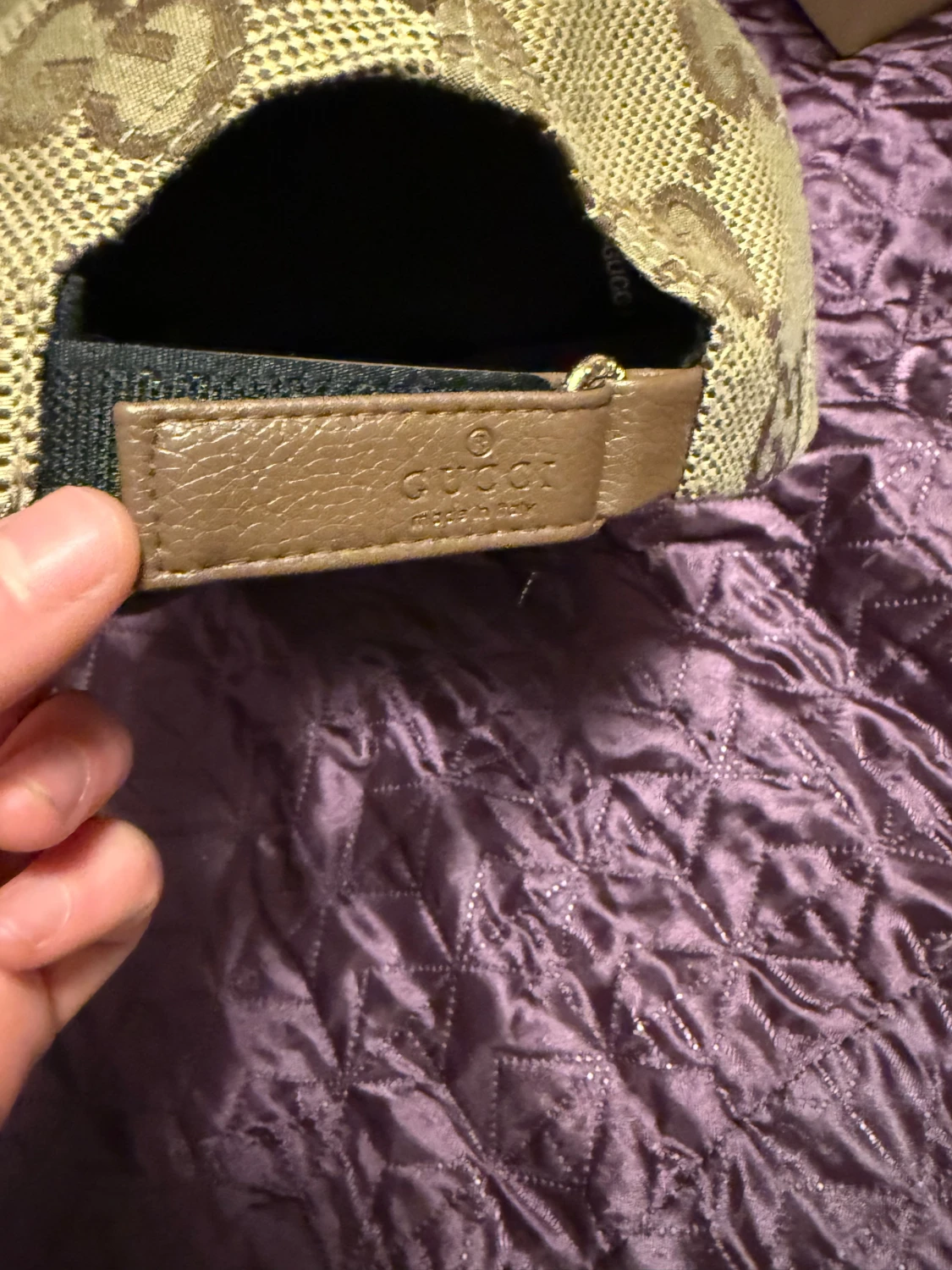 Gucci beige keps med GG-mönster - 3