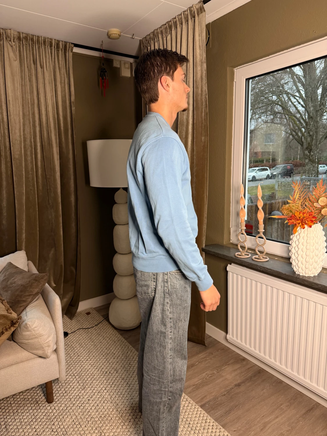 Ljusblå crewneck sweatshirt från colorful standard - 1