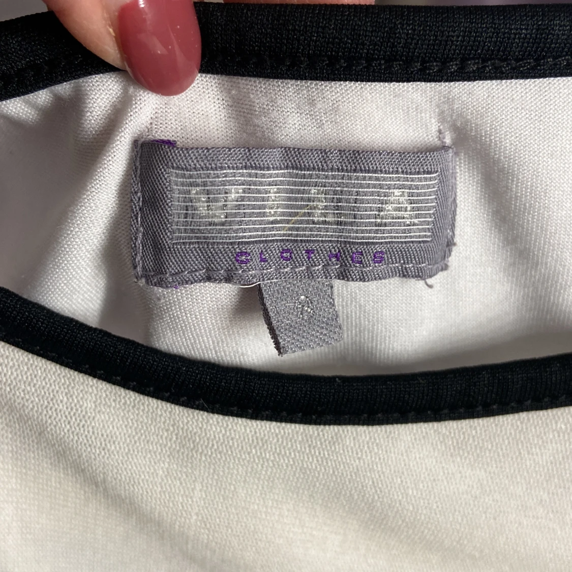 Vit svart unik tröja vintage - 2