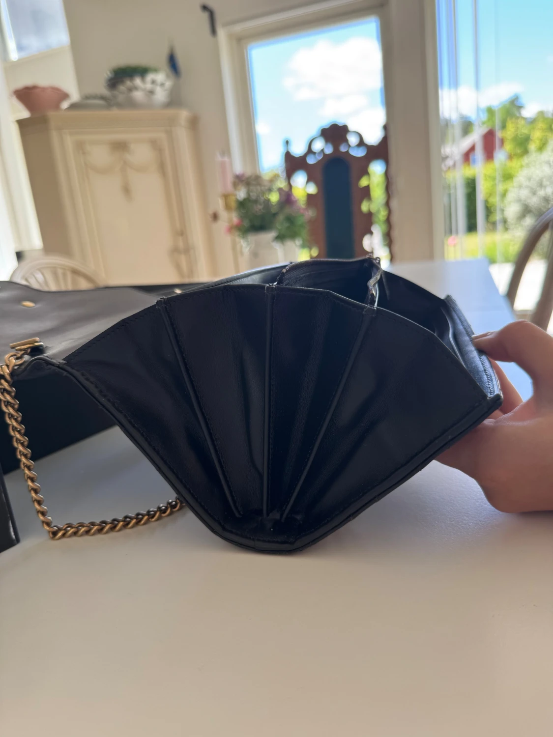 Svart Gucci axelväska i skinn - 5