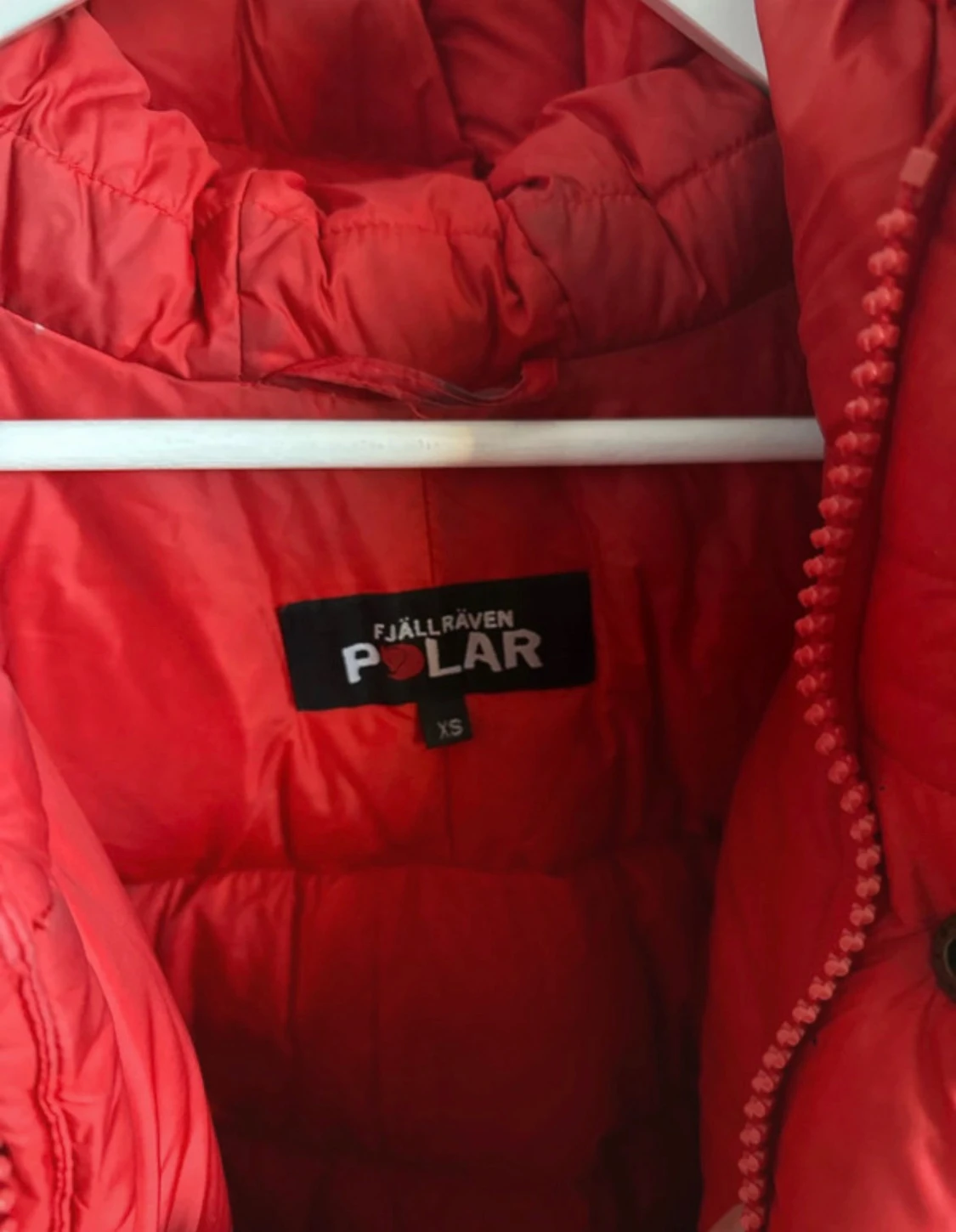 Röd Fjällräven Polar dunjacka XS - 3