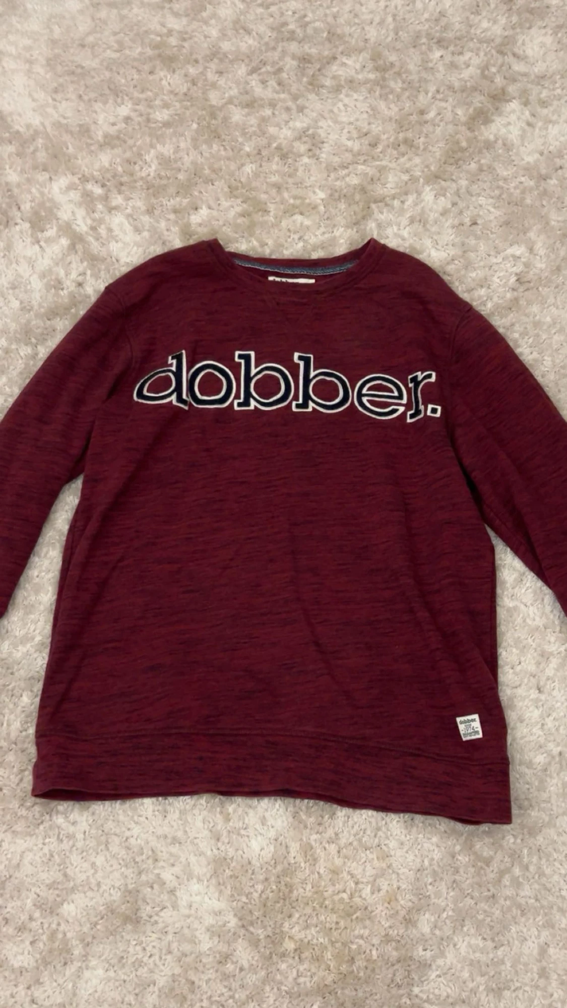 Vinröd långärmad tröja från Dobber