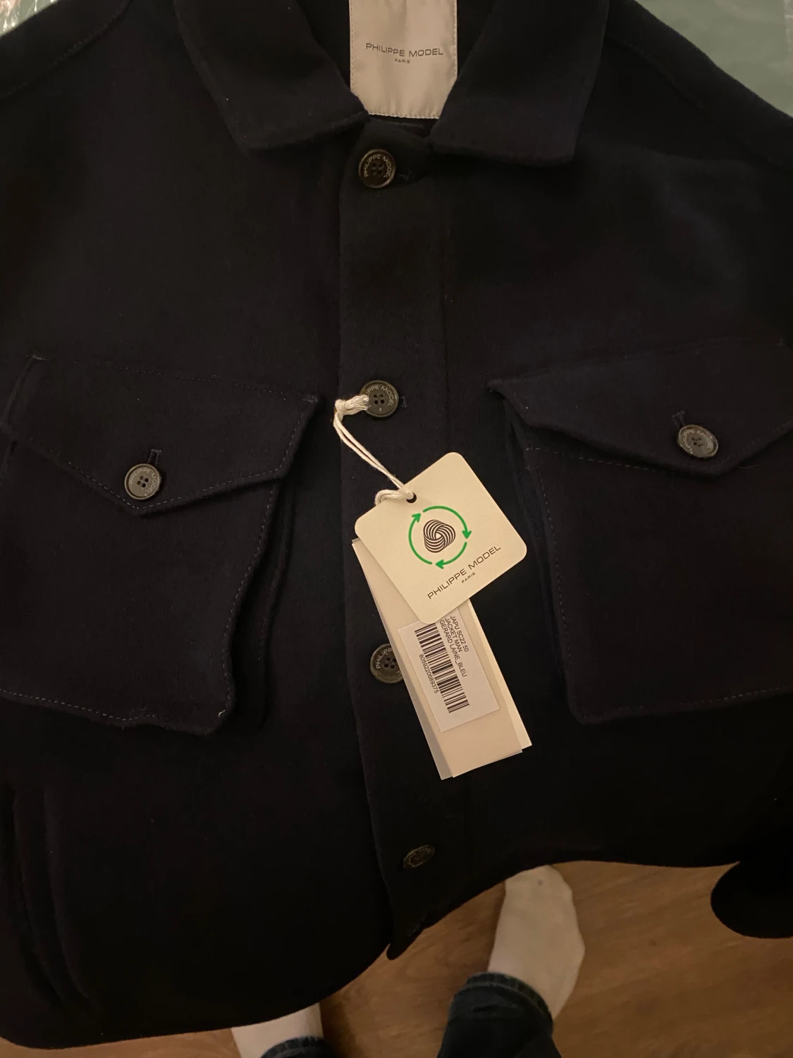 Mörkblå overshirt från Philippe Model - 3