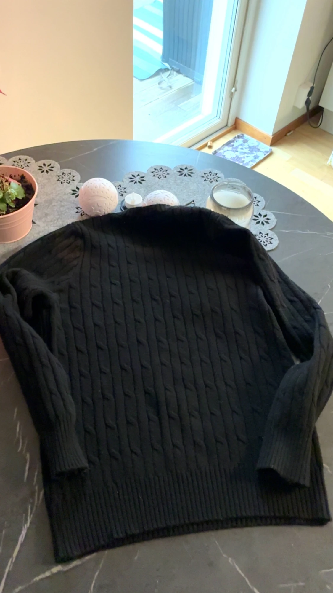 Svart kabelstickad tröja Polo Ralph Lauren - 2