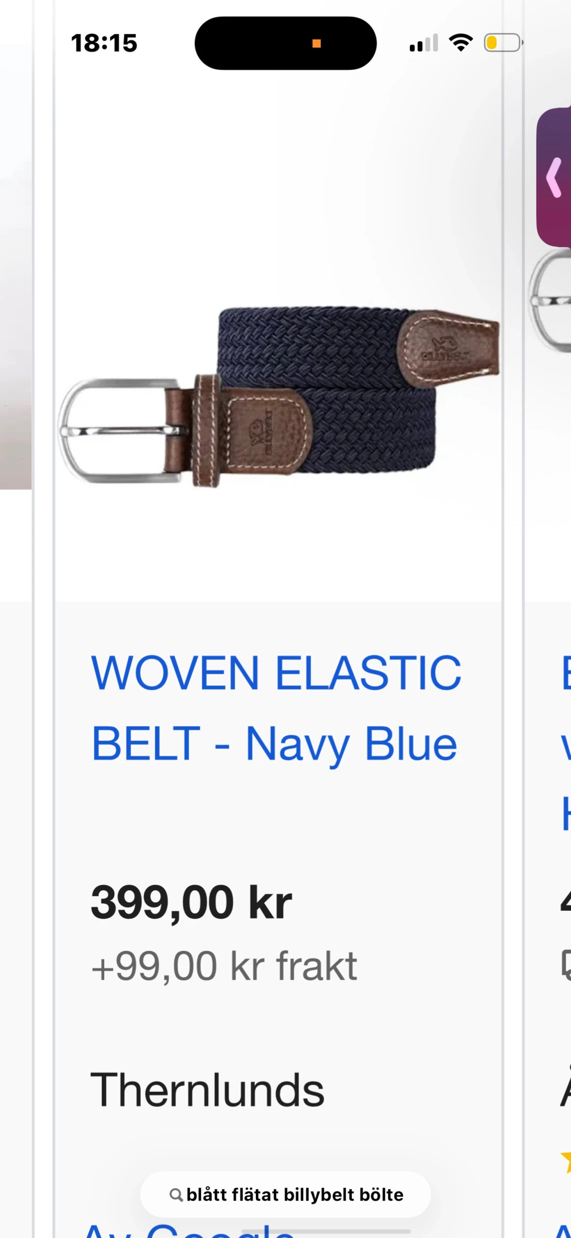 Två blå flätade bälten - 3