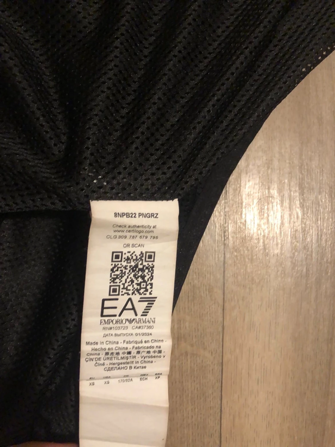 Svart vindjacka EA7 Emporio Armani - 3