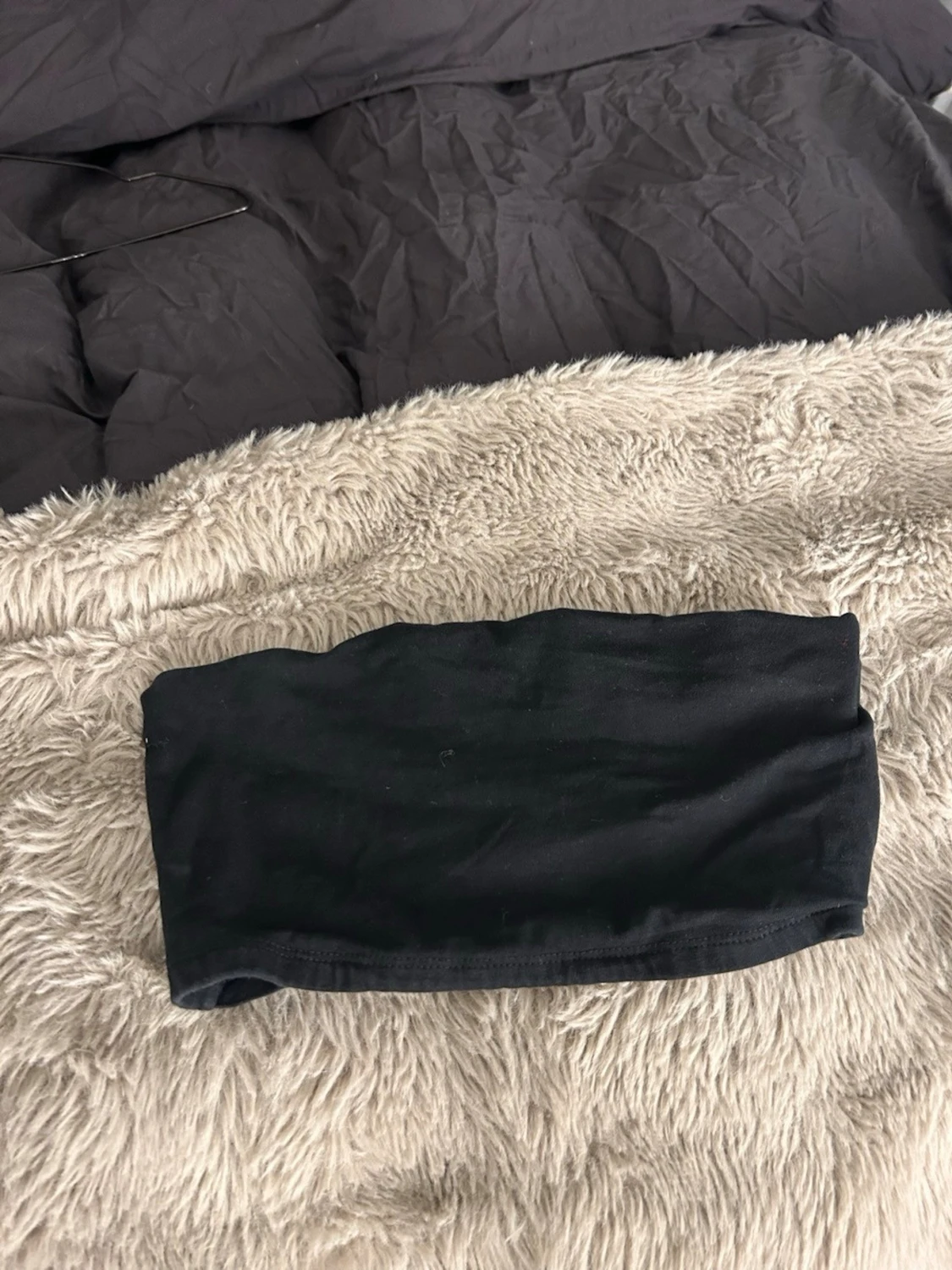Svart bandeau tubtopp