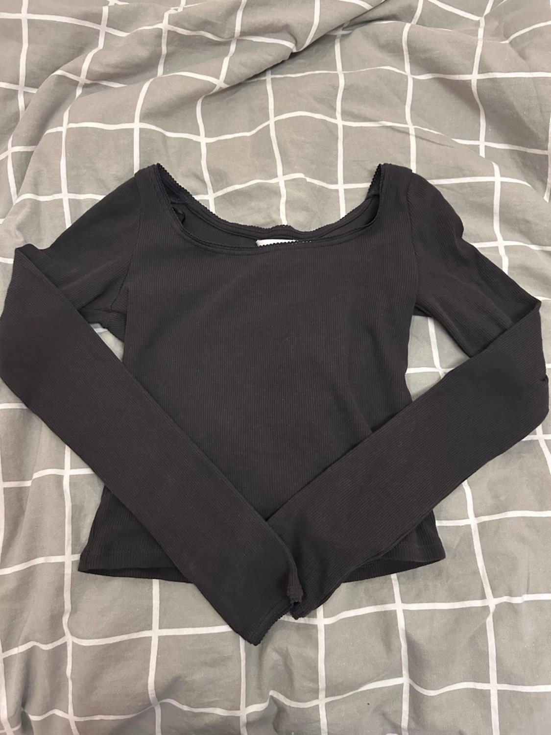 Svart långärmad topp