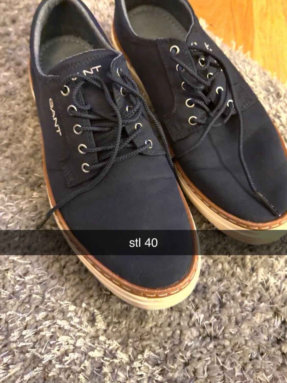Svarta sneakers från Gant stl 40