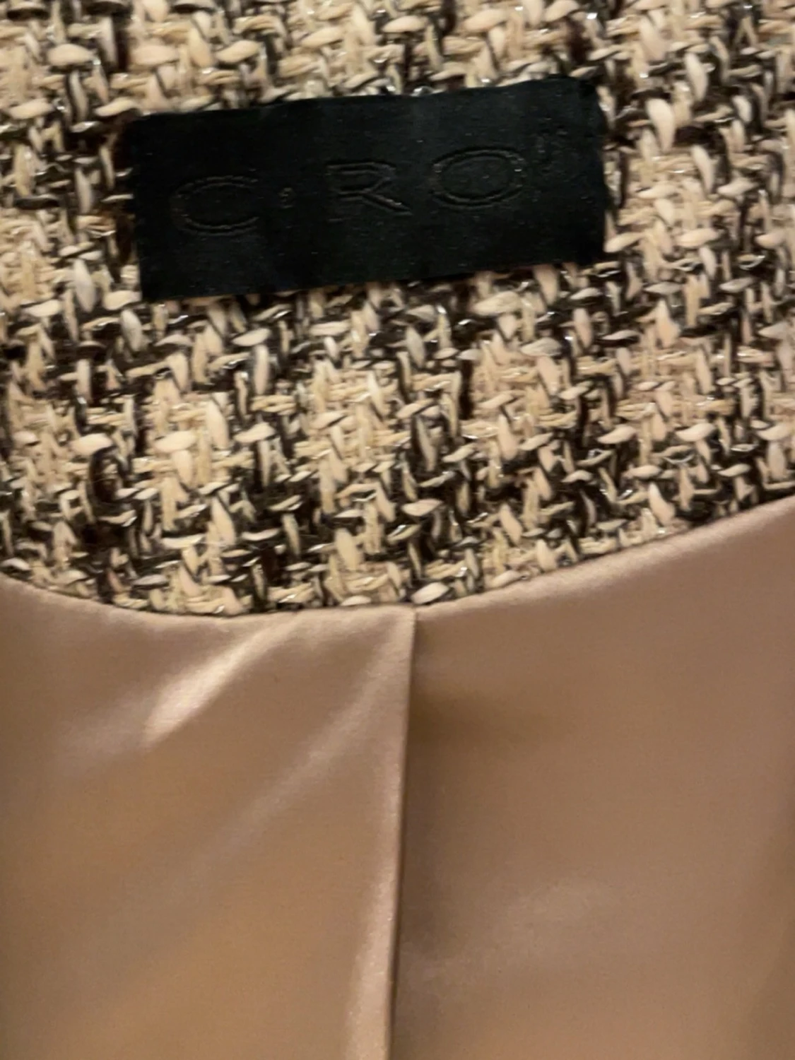 Rutig beige kavaj från CRO - 1