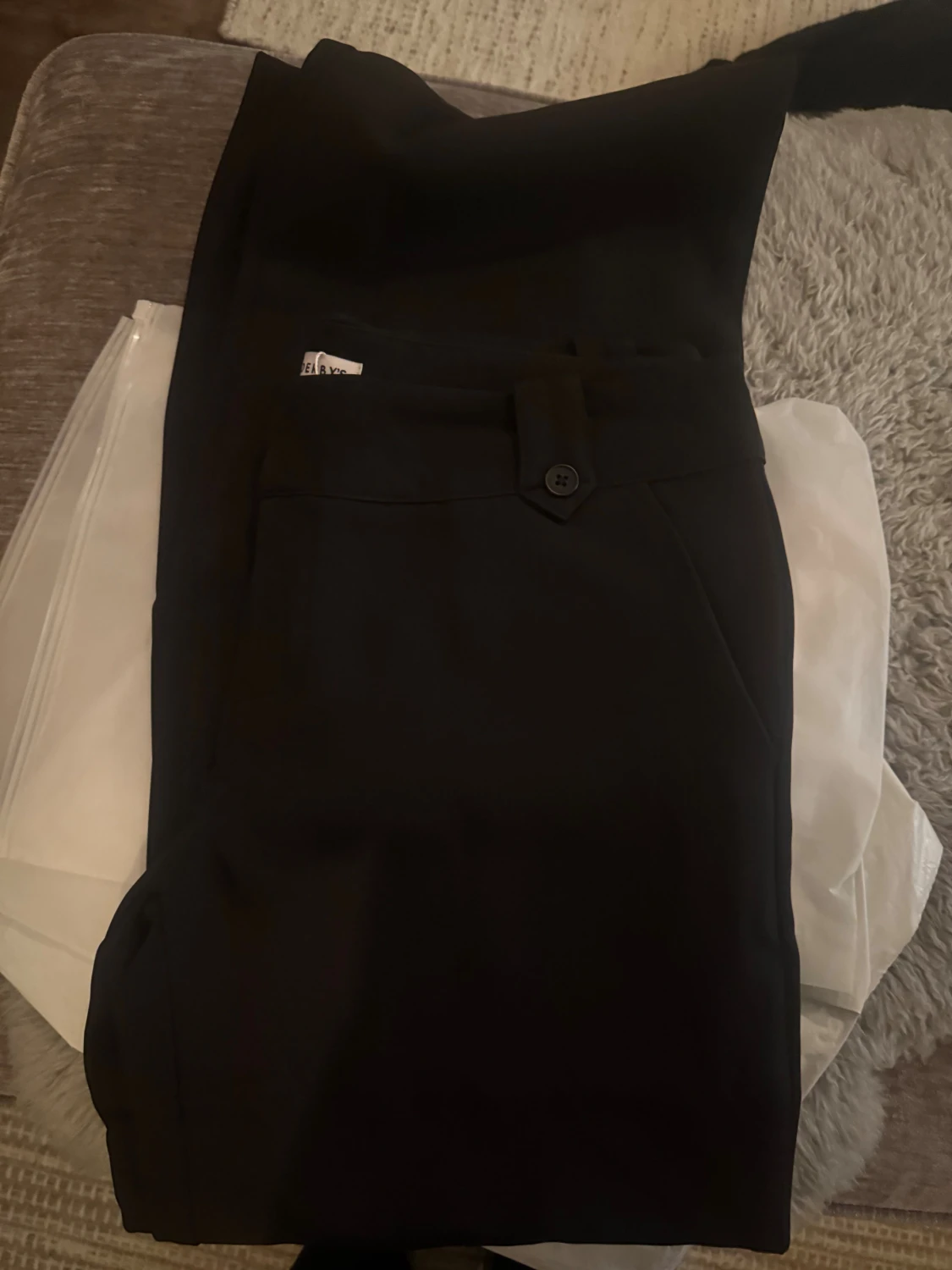 Svarta low waist wide pants Venderby's - 3