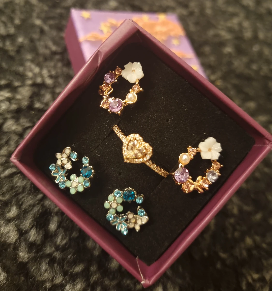 Set med örhängen och ring Strl 8(57) - 1