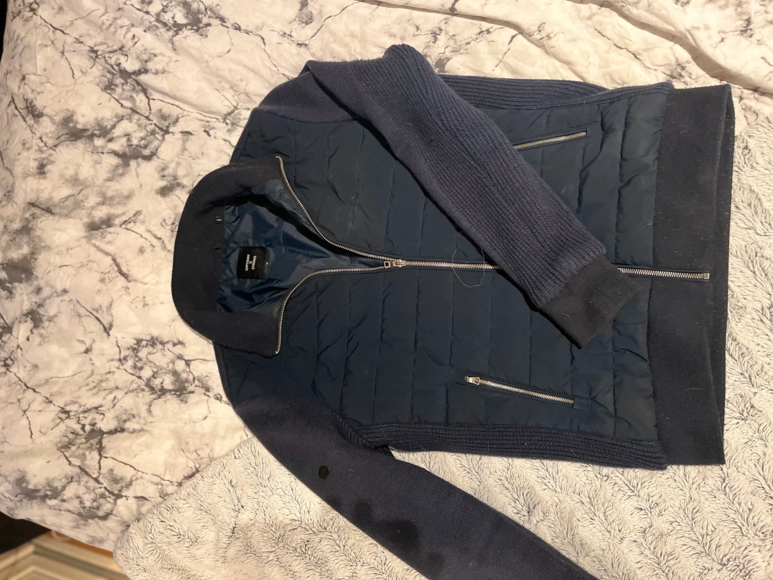 Mörkblå superdry cardigan