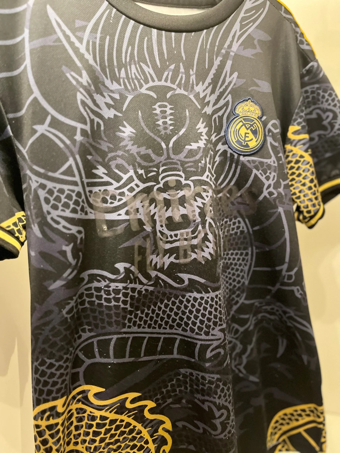 Real Madrid Ronaldo draktröja svart/guld - 4