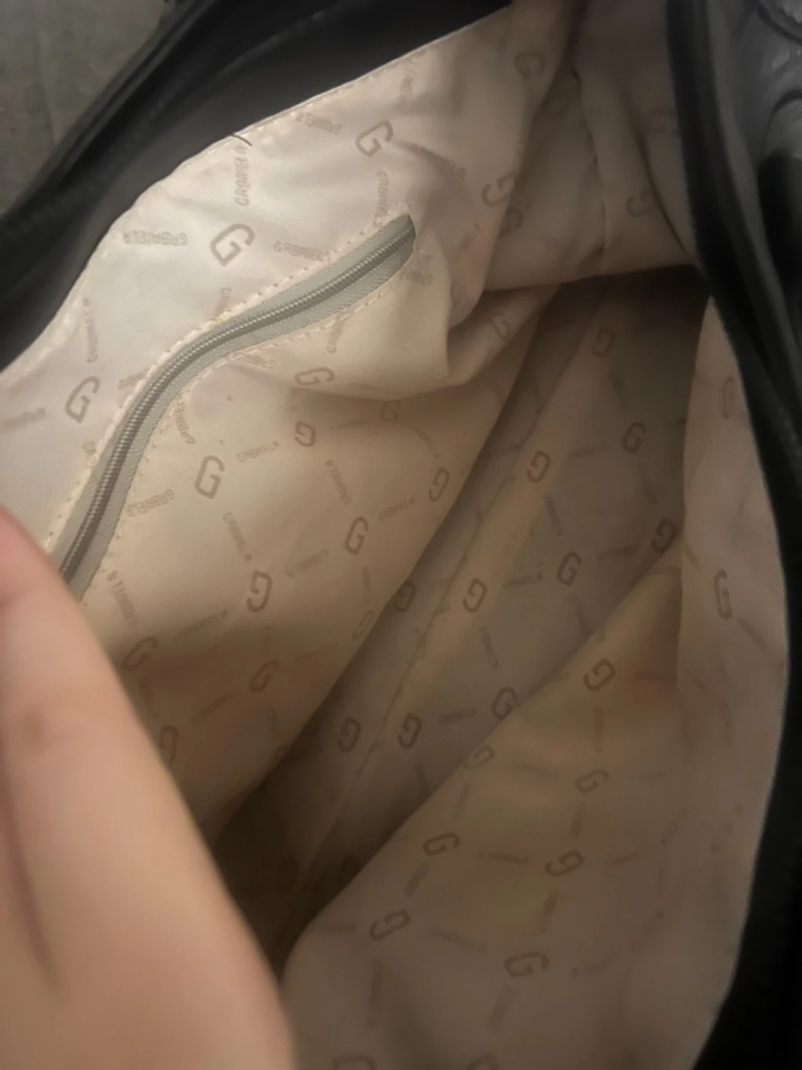 Svart handväska i skinn - 3