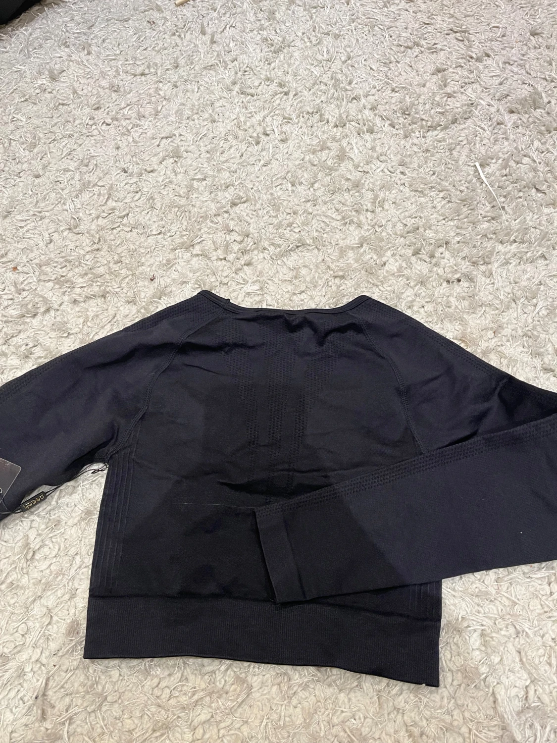 Svart långärmad träningströja Peach XS - 2