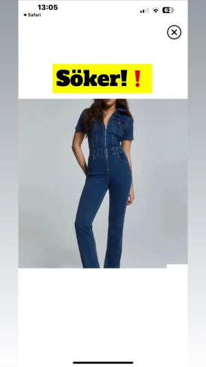 Söker❗️❗️ - Söker denna jeans jumpsuit från Pull & Bear i storlek S