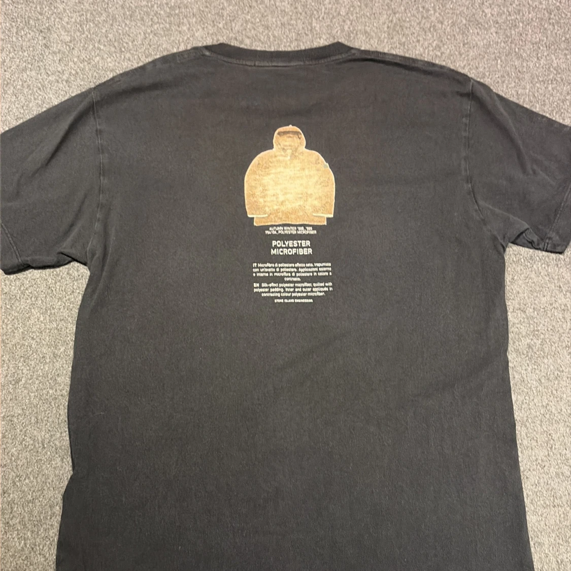 Svart Stone Island t-shirt med tryck - 2