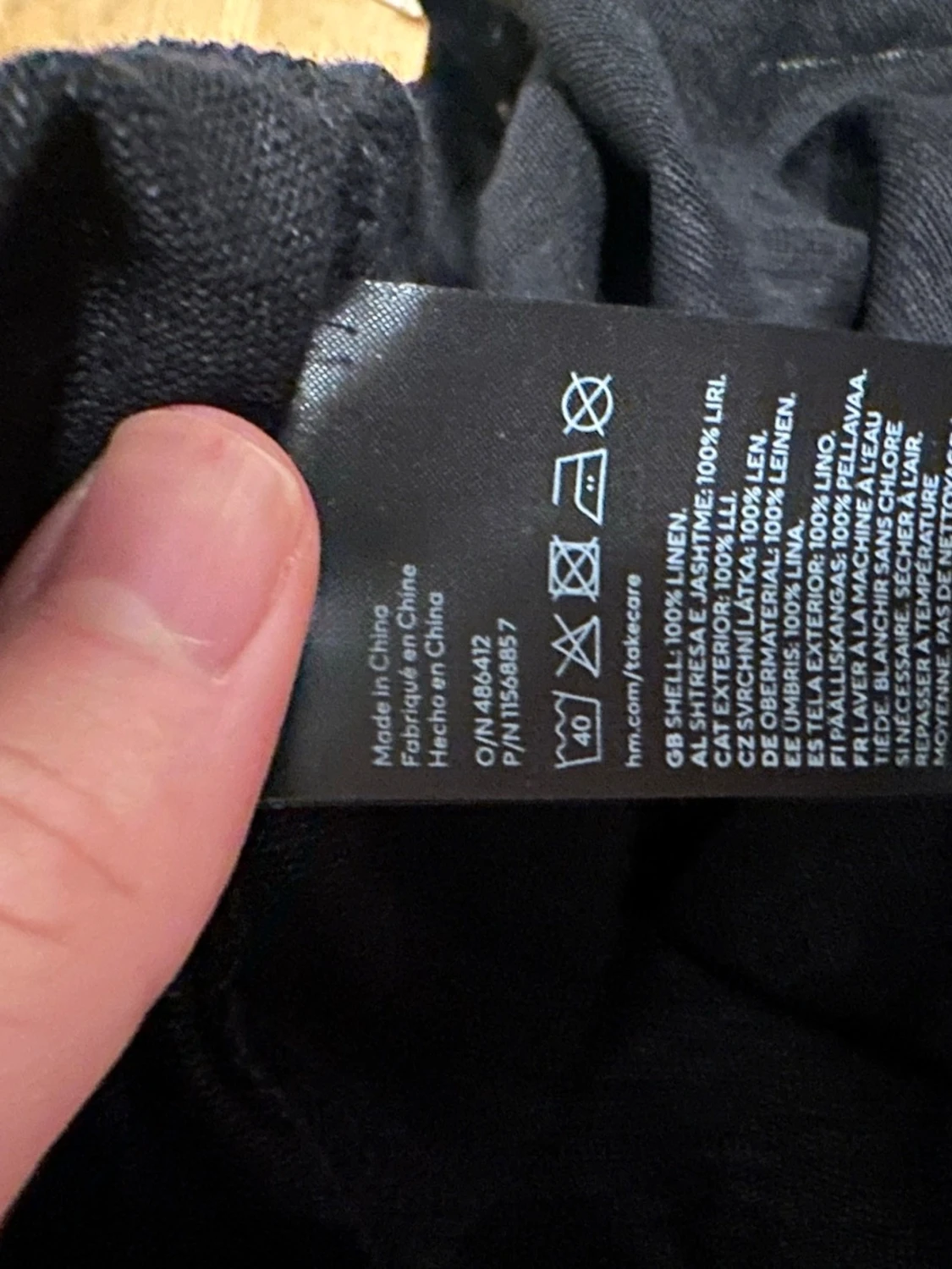 Svart linnetopp från H&M stl S  - 3