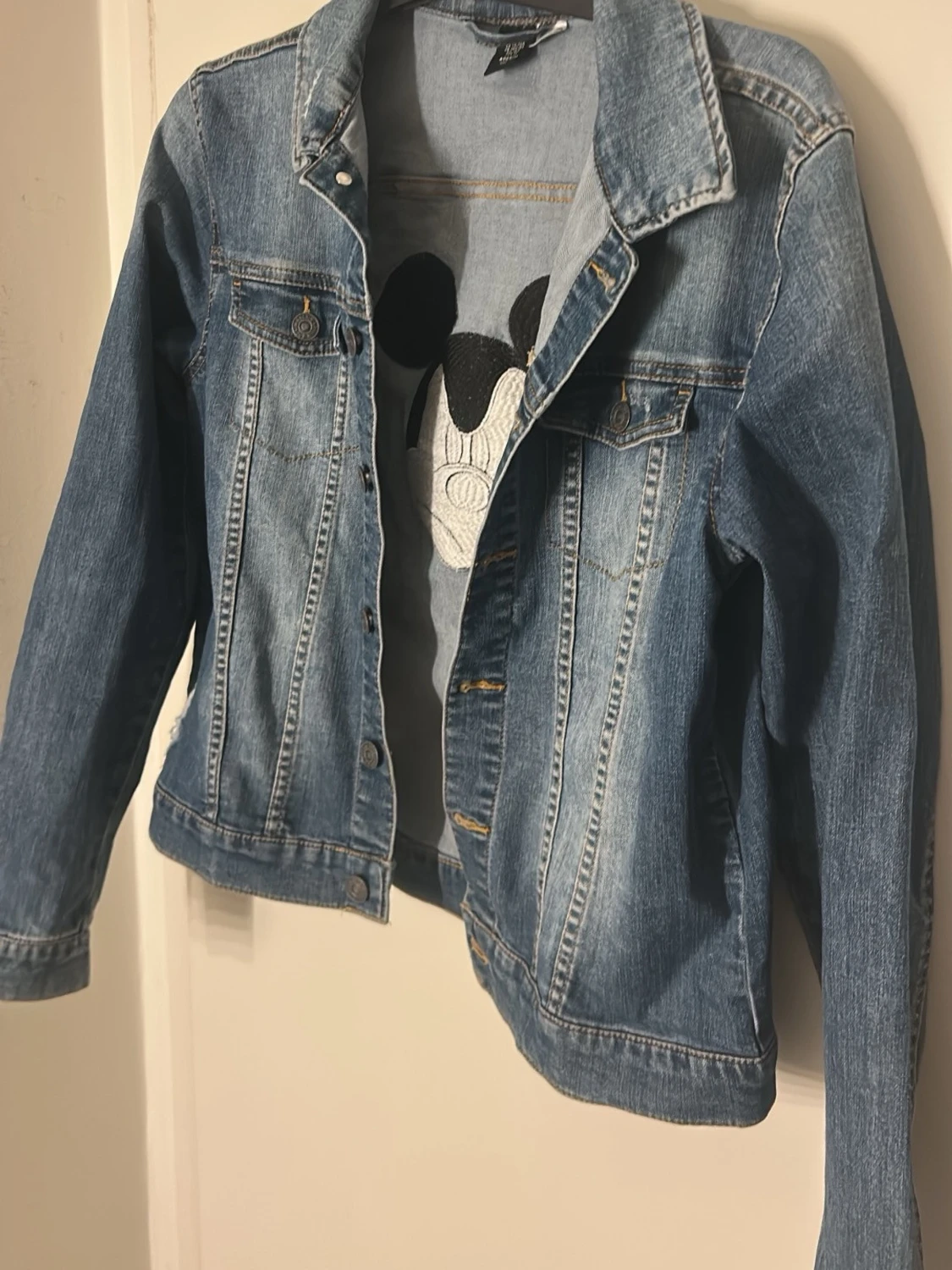 Jeansjacka med Mickey Mouse  - 1