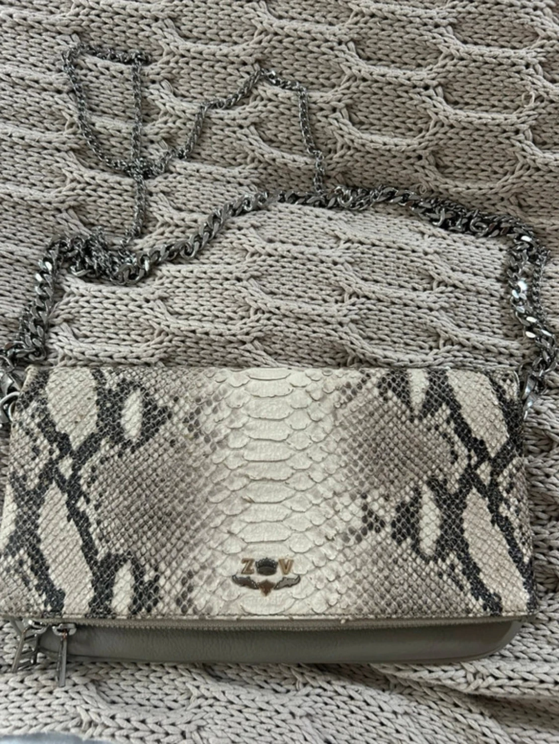 Axelväska i ormskinn från Zadig & Voltaire